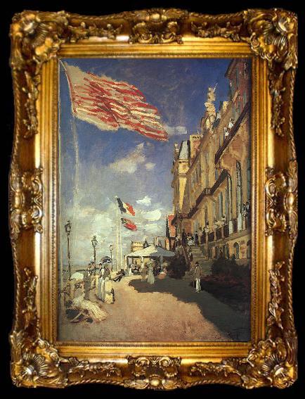 framed  Claude Monet The Hotel des Roches Noires at Trouville, ta009-2